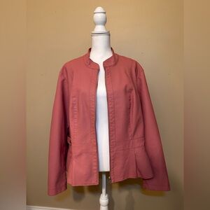 Women's Baccini Pink Faux Leather Jacket